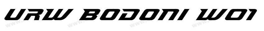 URW Bodoni W01 Mediu字体转换